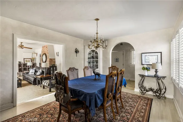 a room with furniture