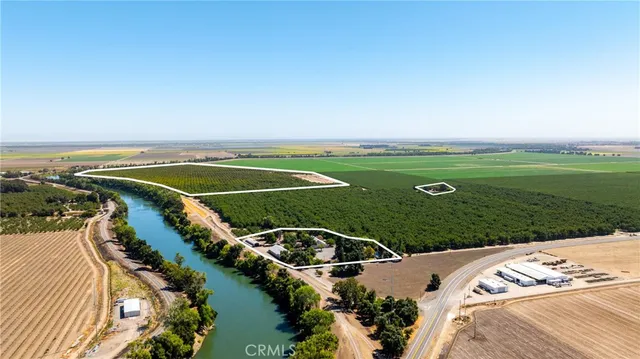 a view of a field with clear sky