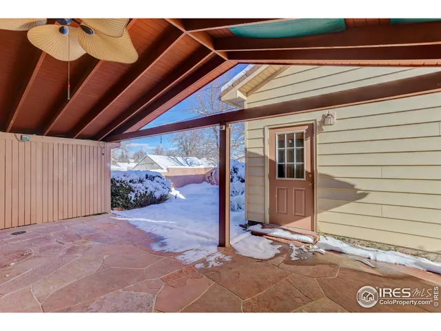a view of a door of the house