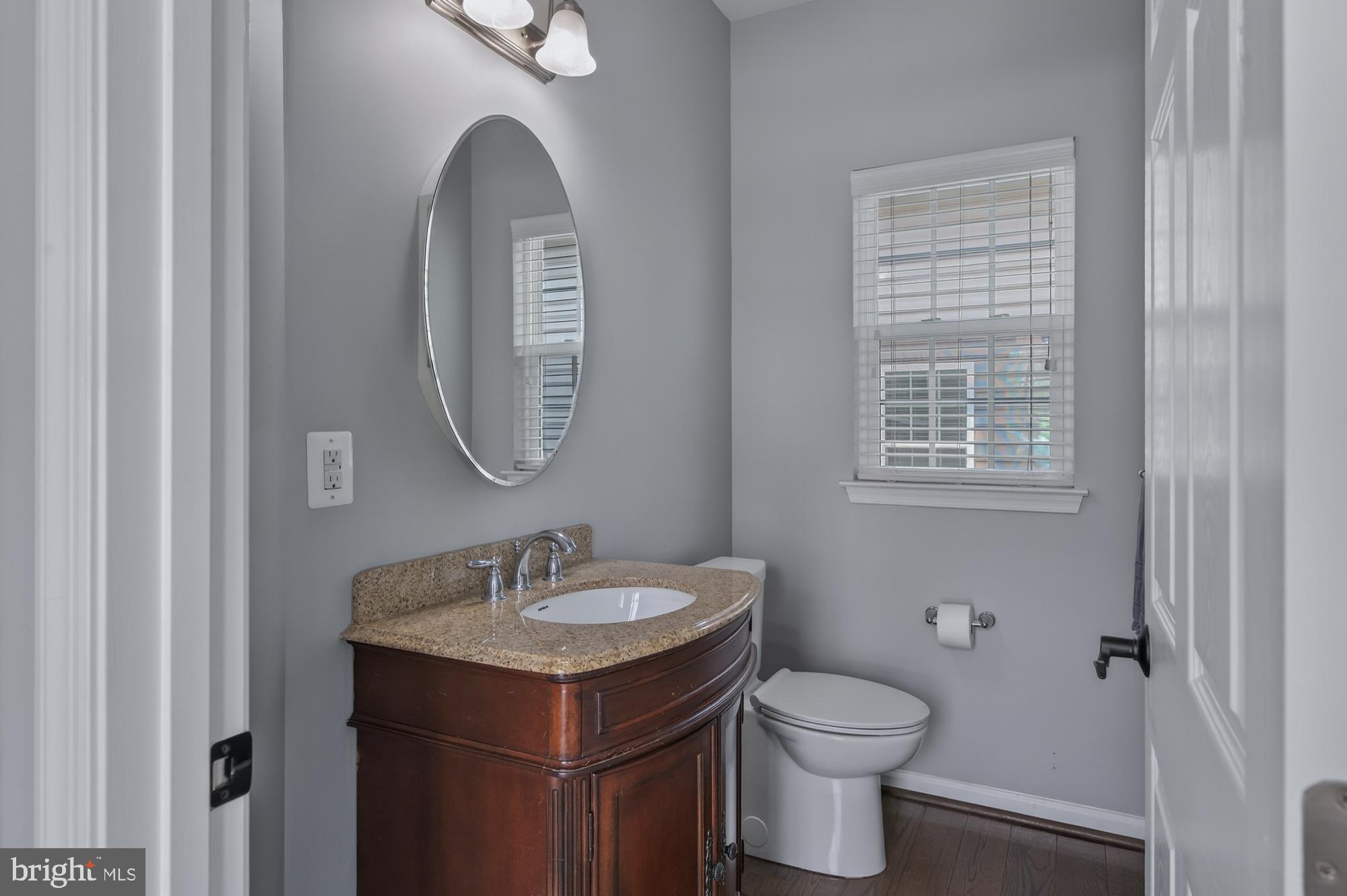 1317 Yourtee Spring Drive Brunswick, MD 21716 - Photo 22 of 73 a bathroom with a toilet a sink and mirror