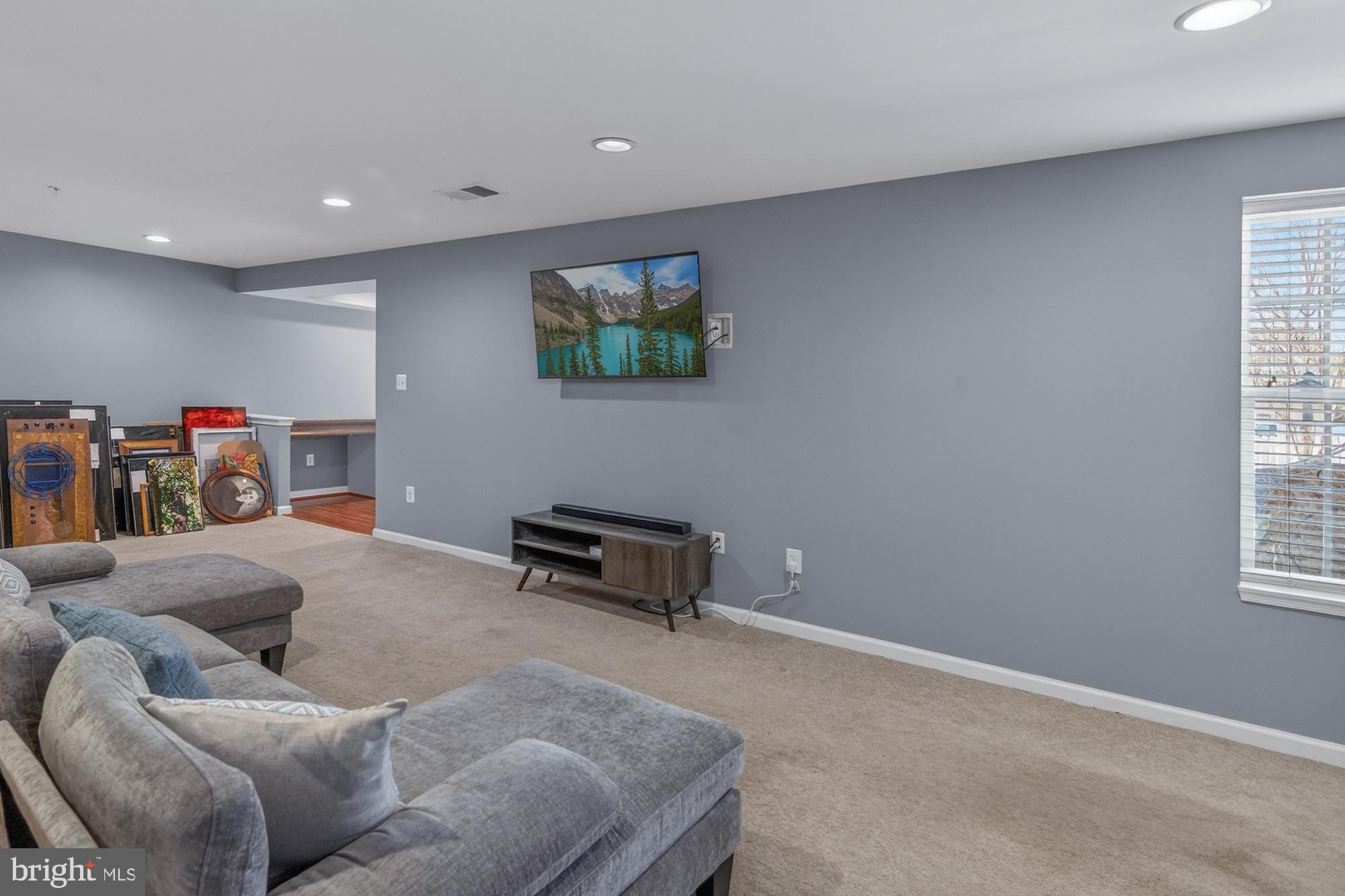 1317 Yourtee Spring Drive Brunswick, MD 21716 - Photo 42 of 73 a living room with furniture and a flat screen tv