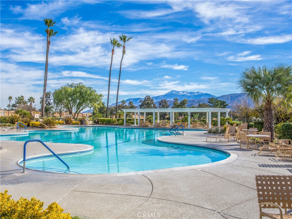 680 Indian Wells Road Banning, CA 92220 - Photo 34 of 37 a view of swimming pool with outdoor seating