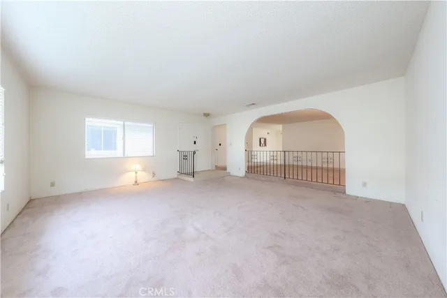 a view of empty room with a window