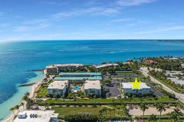 a view of a city with an ocean