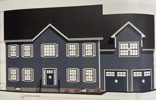 a front view of a house