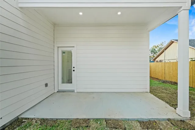 a view of front door