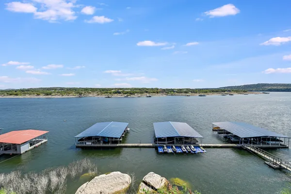 a view of a lake with outdoor space