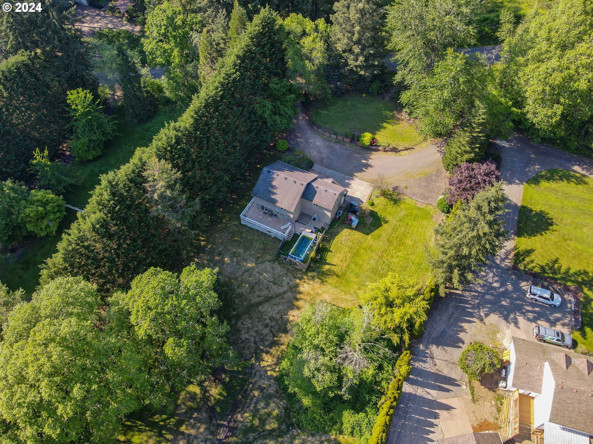 30121 Northeast Harrison Road Battle Ground, WA 98604 - Photo 39 of 40 an aerial view of residential house with swimming pool and outdoor space