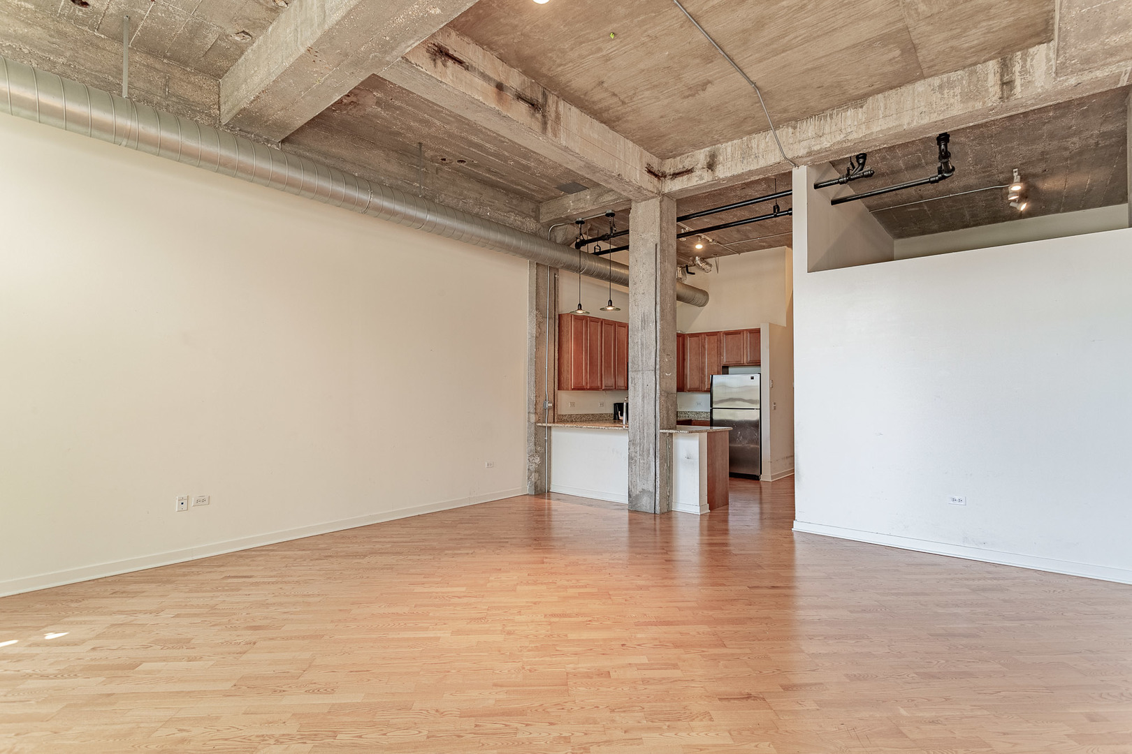 3963 West Belmont Avenue, Unit 117 Chicago, IL 60618 - Photo 5 of 13 a view of empty room with wooden floor