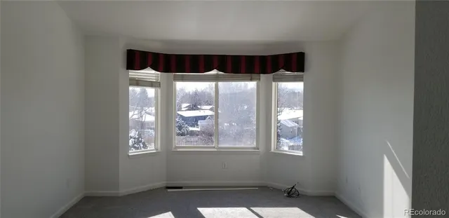 a room with windows and outdoor view