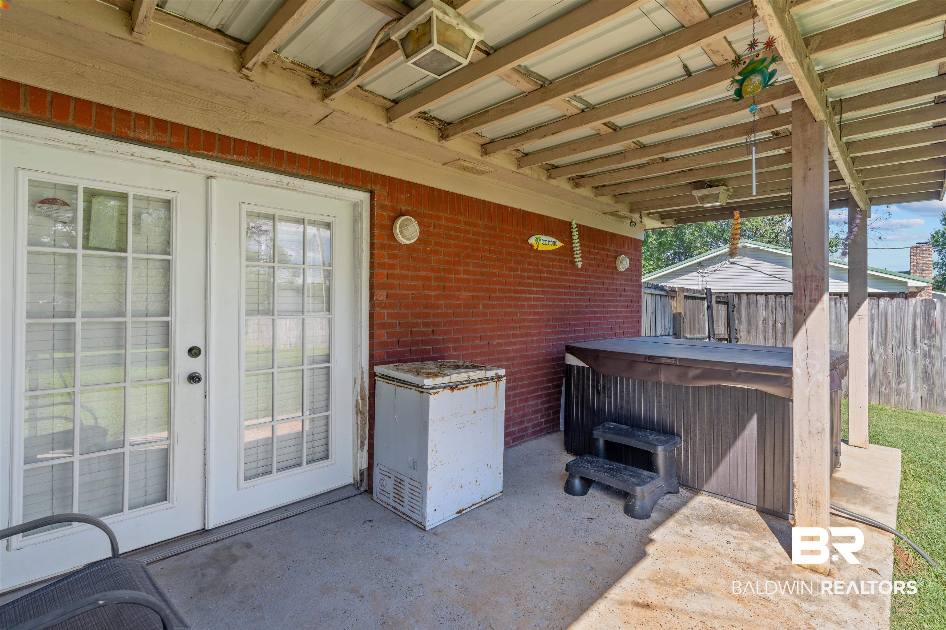 23186 Pecan Street Robertsdale, AL 36567 - Photo 23 of 36 View of patio / terrace with a hot tub