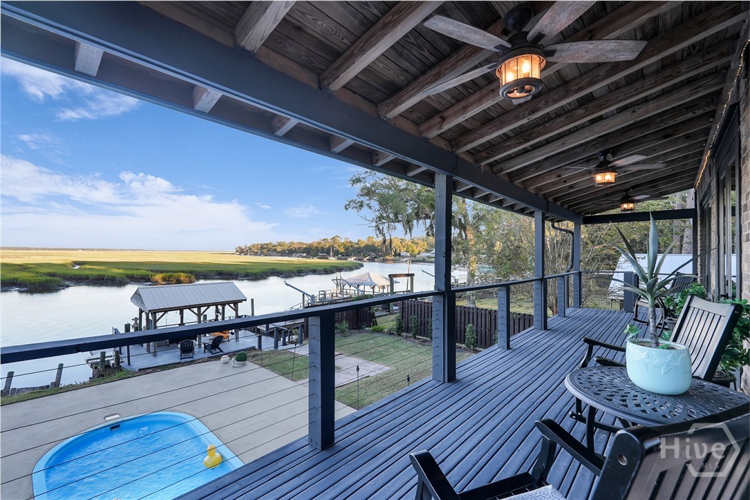 715 East 1st Street Midway, GA 31320 - Photo 31 of 42 Main Floor Deck-Opens to Kichen & Living Rm