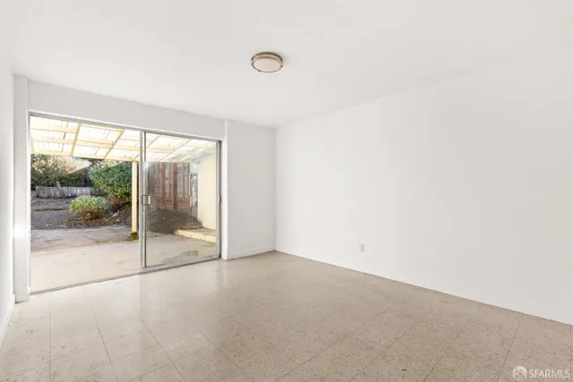 a view of an empty room