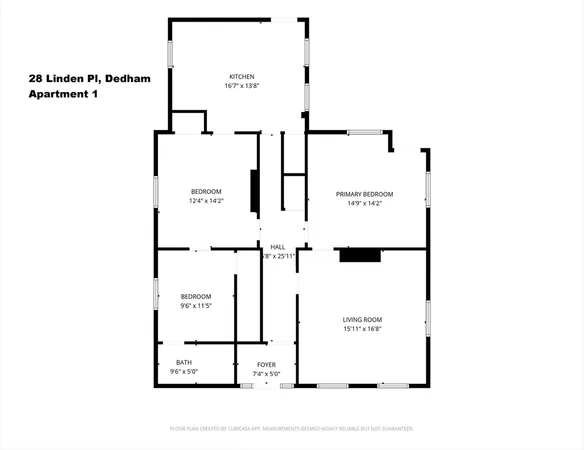 a picture of a wall with a white building