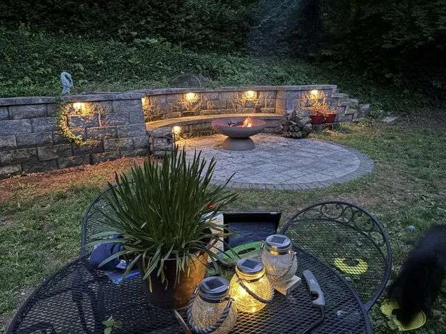 a view of a terrace with sitting area