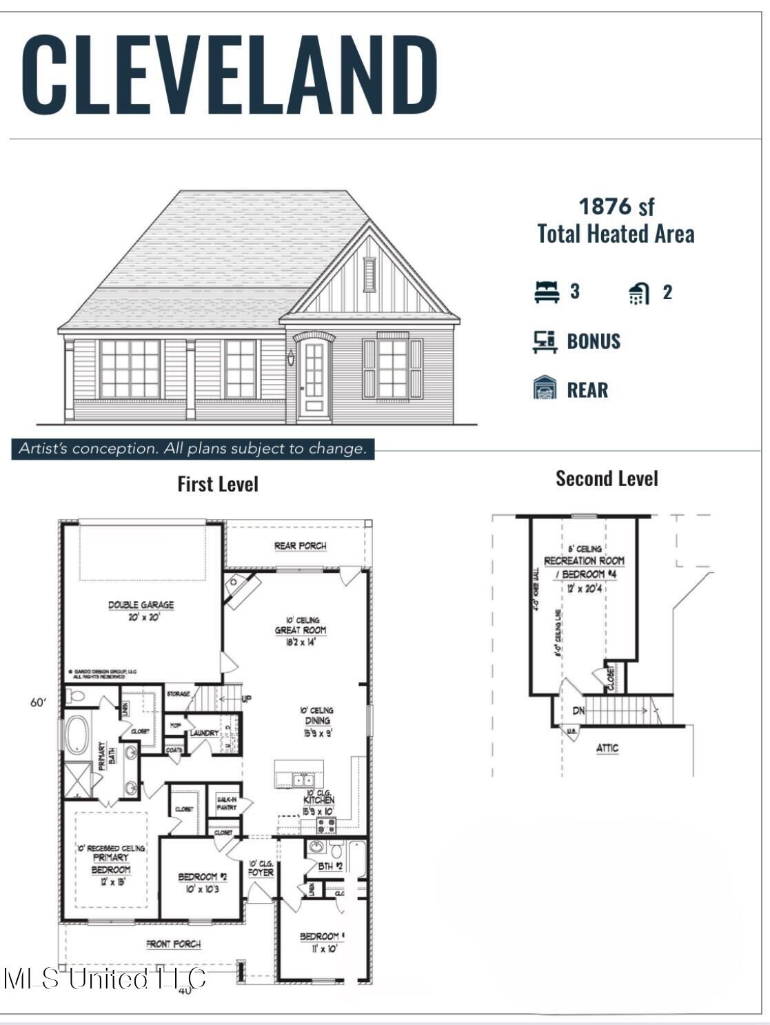 423 Sunflower Street Nesbit, MS 38651 - Photo 2 of 33 Cleveland Rendering