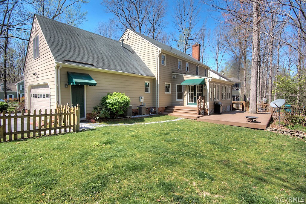 4602 Twin Cedars Road Chester, VA 23831 - Photo 37 of 47 a view of a house with backyard and porch
