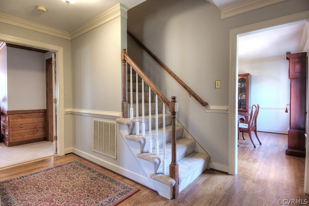 4602 Twin Cedars Road Chester, VA 23831 - Photo 5 of 47 a view of entryway and hall with wooden floor