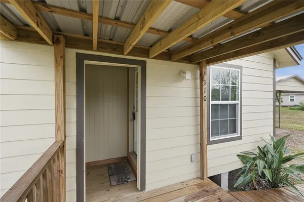 a view of front door
