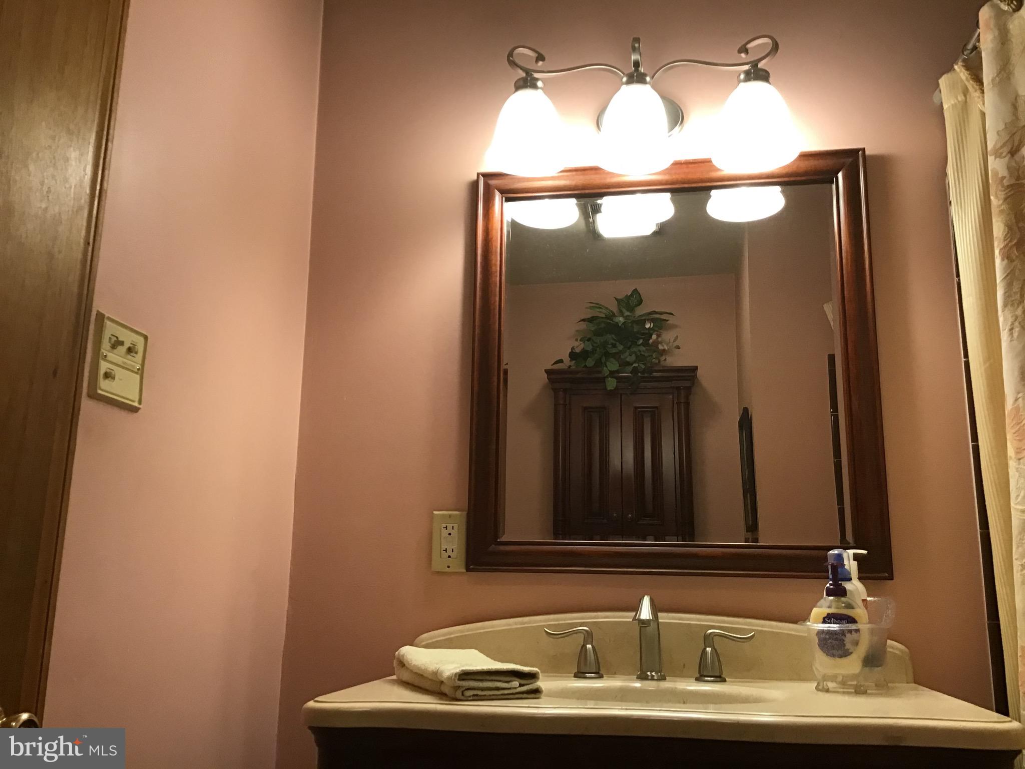 1503 Marshall Mill Road Franklinville, NJ 08322 - Photo 27 of 34 a bathroom with a sink and a mirror