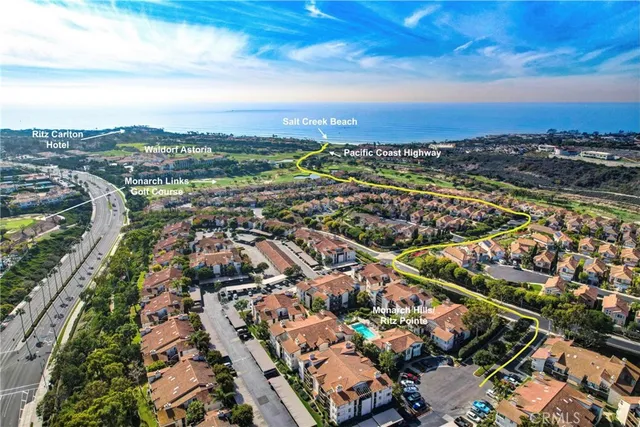 an aerial view of a city