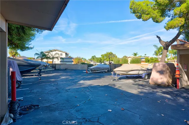 a view of a balcony with lake view