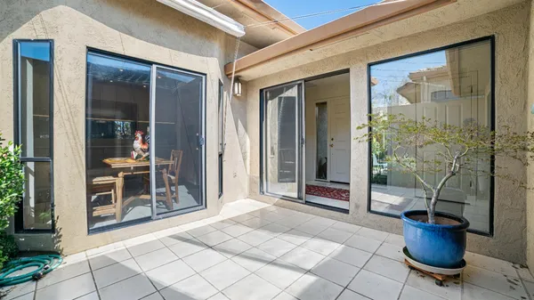 a view of an outdoor space with a porch