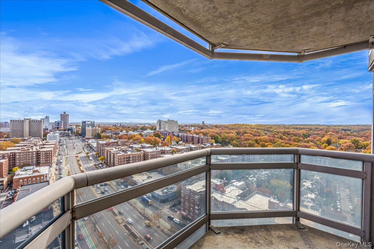 112-01 Queens Boulevard, Unit 23C Queens, NY 11375 - Photo 26 of 32 a view of a city from a balcony