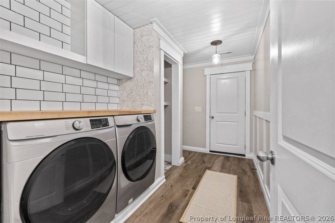 83 Kotata Avenue Bunnlevel, NC 28323 - Photo 31 of 49 a view of a hallway with washer and dryer