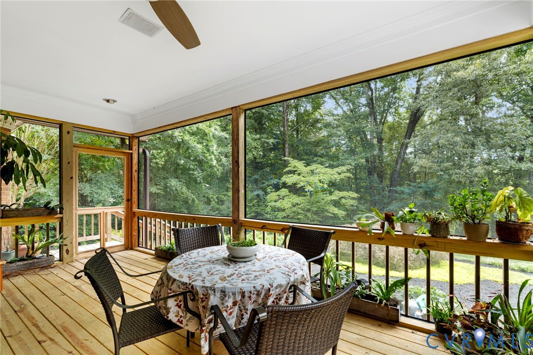 2125 Strawberry Run Crozier, VA 23039 - Photo 40 of 50 a dining room with furniture water view and a garden view