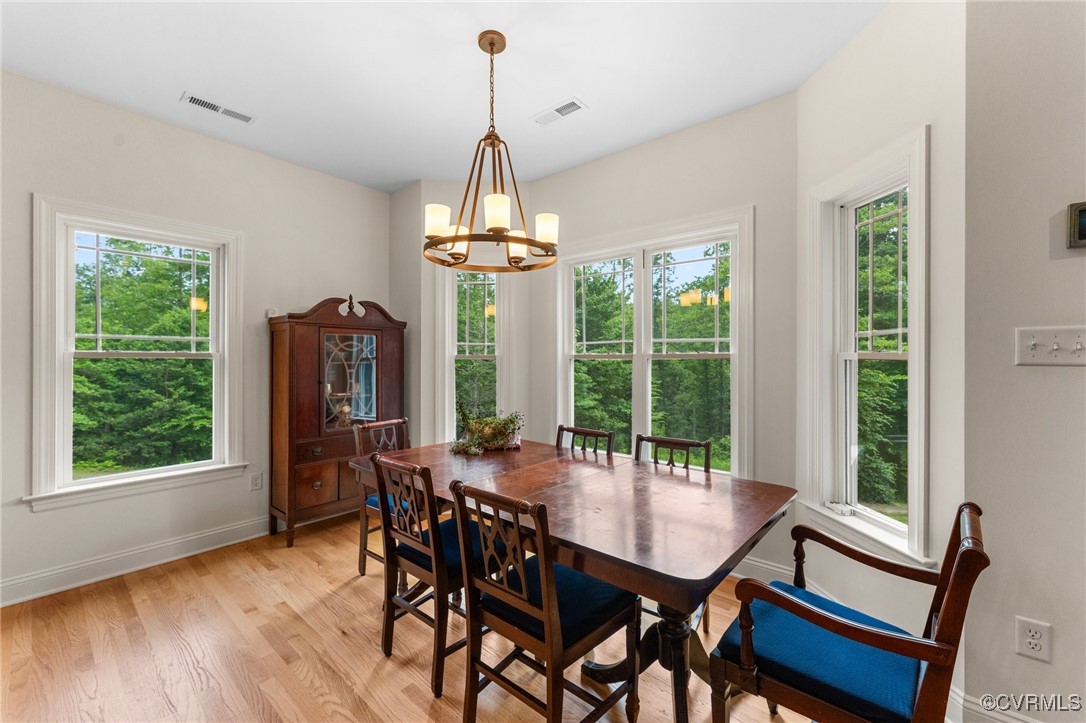 216 Edwin Circle Aylett, VA 23009 - Photo 11 of 27 a view of a dining room with furniture window and outside view