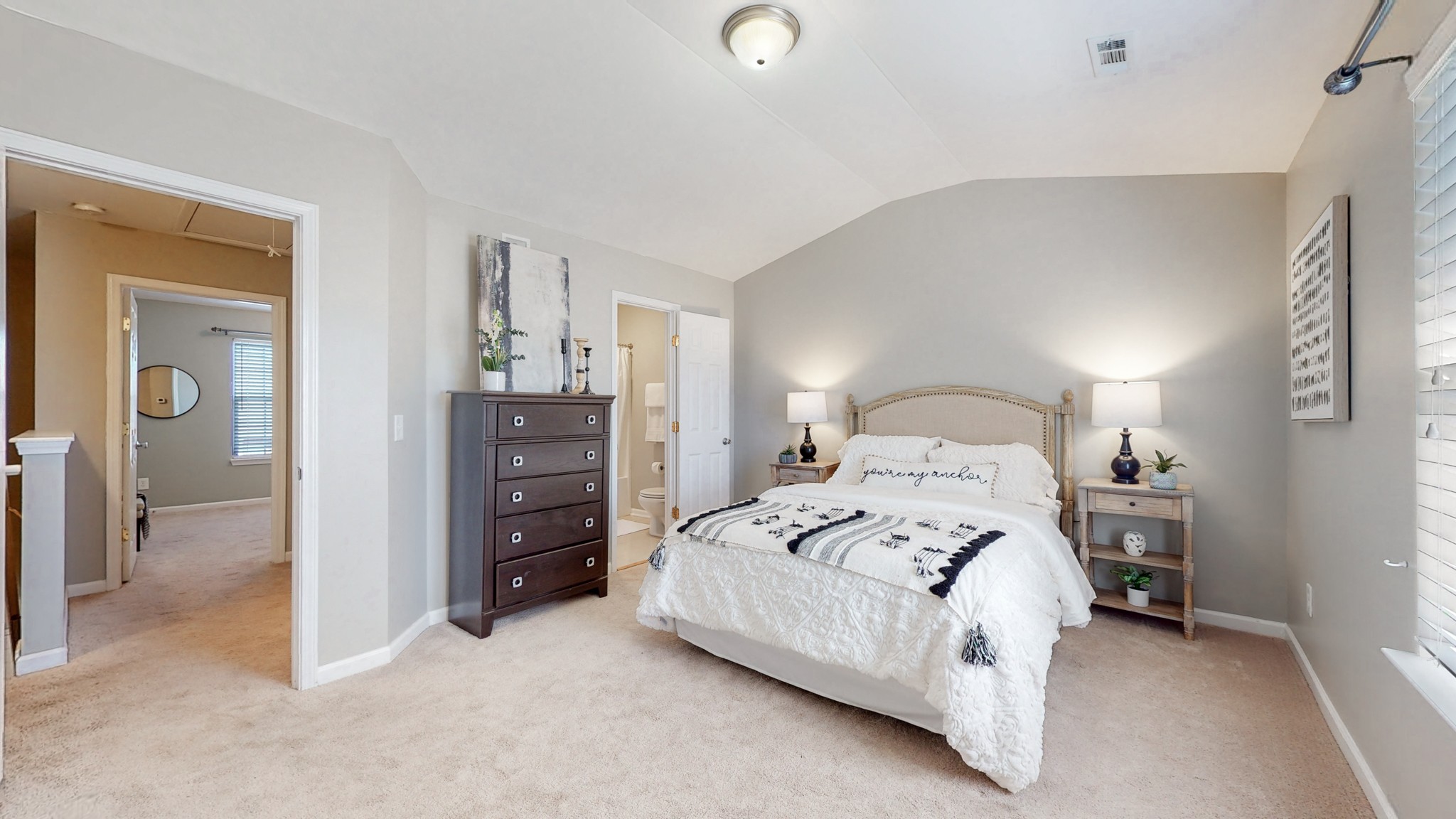 1101 Downs Boulevard, Unit 93 Franklin, TN 37064 - Photo 19 of 38 a bedroom with a bed and a lamp