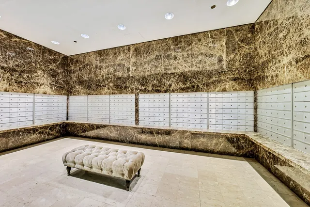 a view of a couch in a room