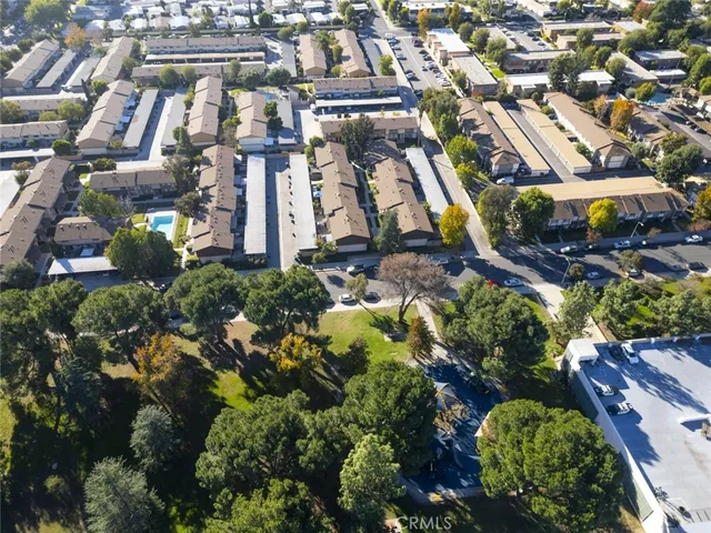 an aerial view of a city