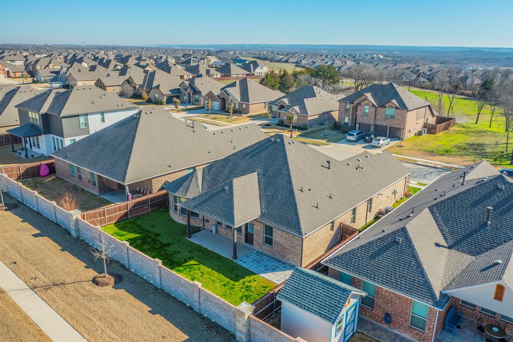 10638 Cherry Tree Way Grand Prairie, TX 76065 - Photo 36 of 39 Aerial view of home and yard