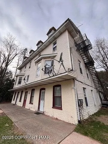 a front view of a house