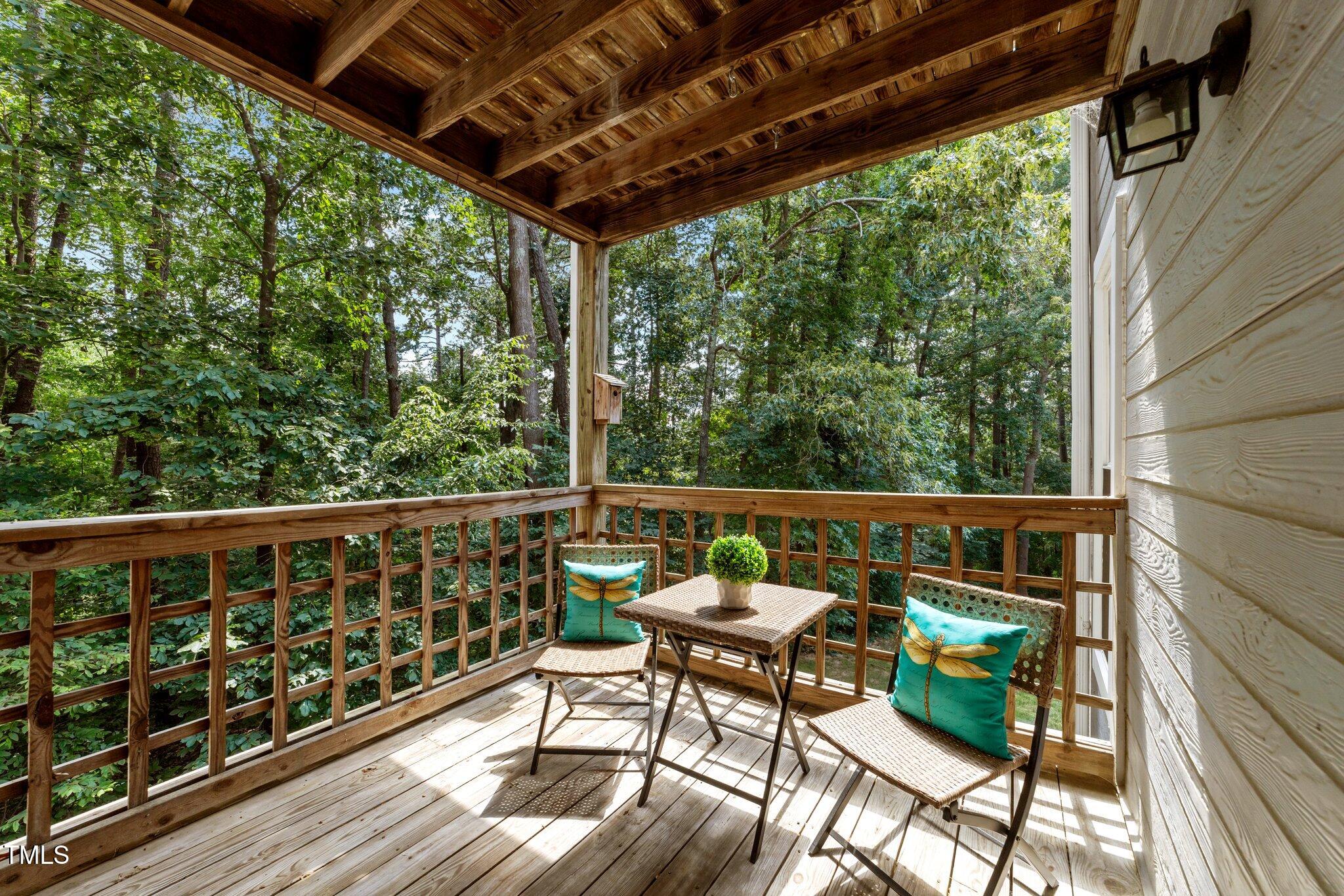 4611 Timbermill Court, Unit 201 Raleigh, NC 27612 - Photo 26 of 32 2nd deck off of Primary Bedroom