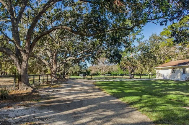 a view of a golf course