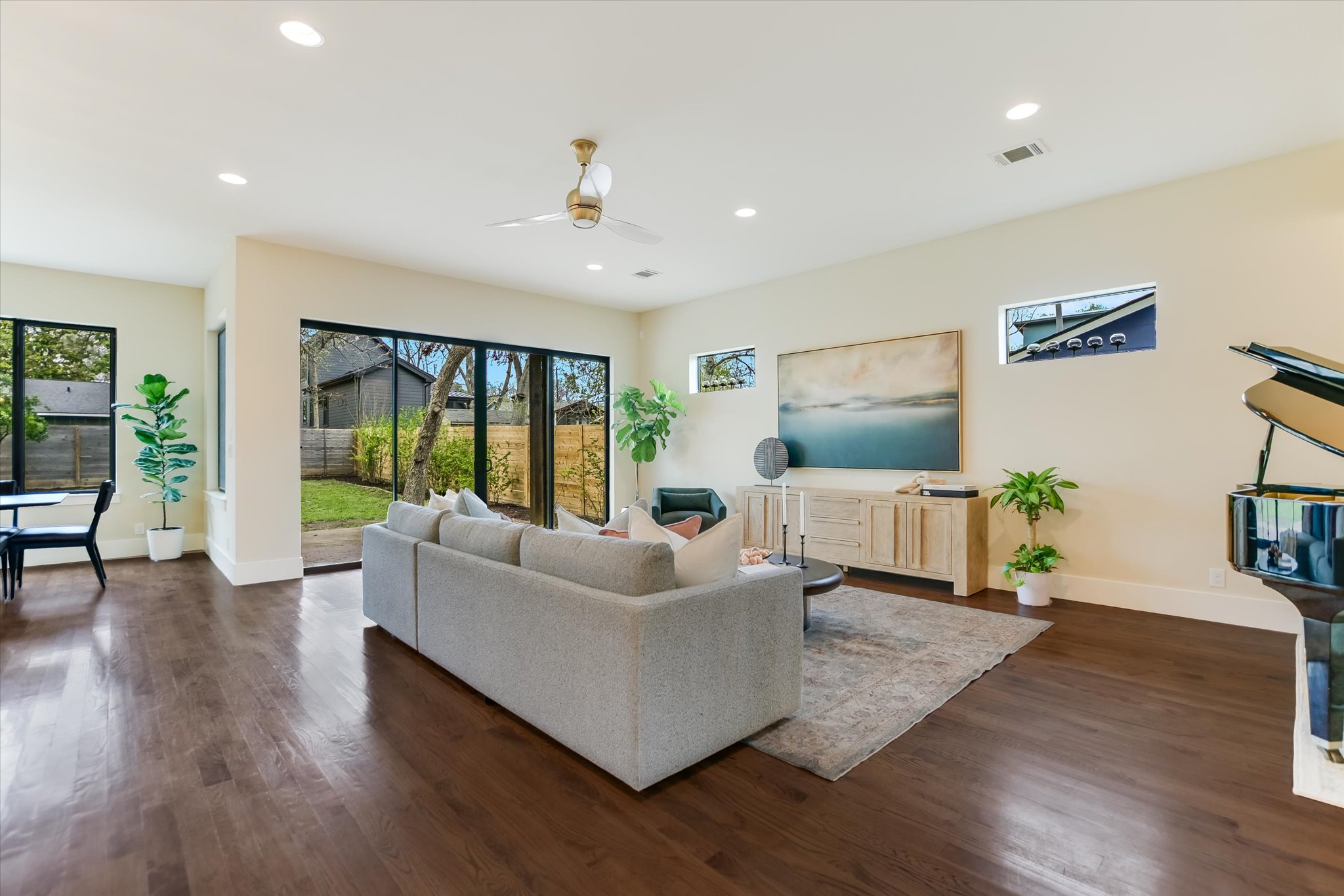 1210 Alguno Road Austin, TX 78757 - Photo 9 of 28 This living space feels calm, grounded, and inviting.