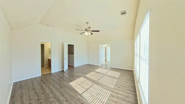 a view of a room with a staircase