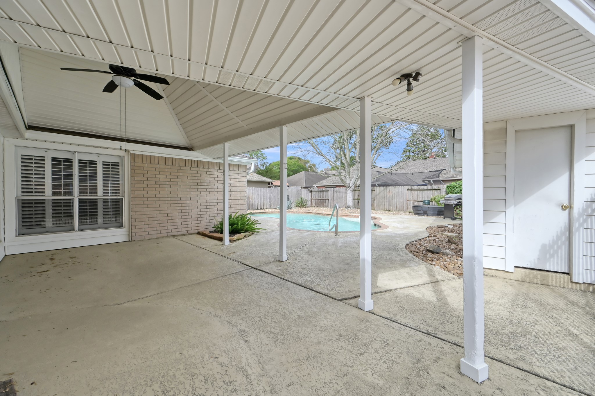 16135 Ridge Park Drive Houston, TX 77095 - Photo 2 of 27 Beat the Texas heat in your backyard!! Check out this HUGE covered area to keep you cool! Sparkling pool waiting for you!!