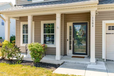 a view of a entryway door front of house