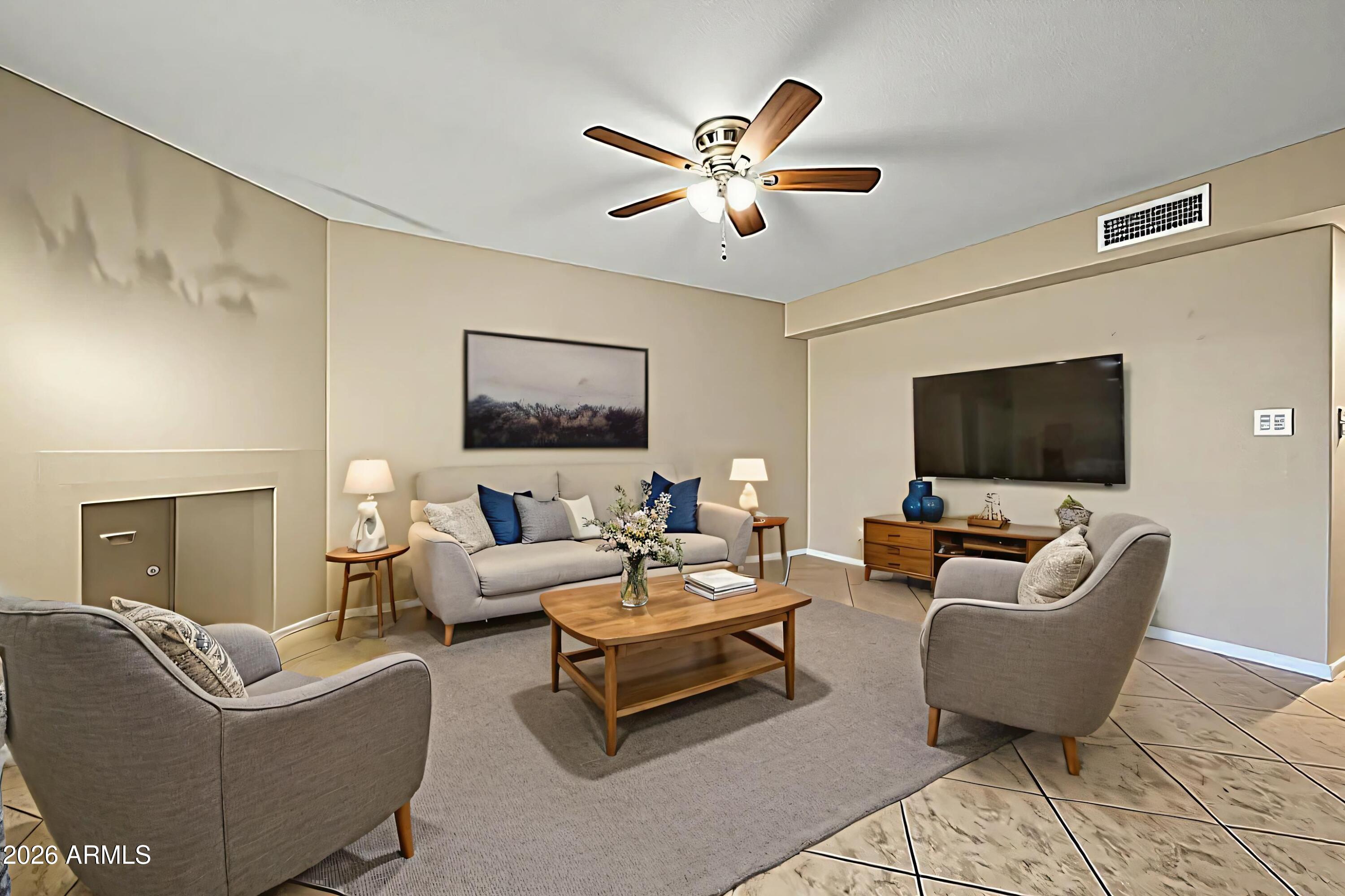 6262 East Brown Road, Unit 29 Mesa, AZ 85205 - Photo 9 of 59 Living room Angle 2