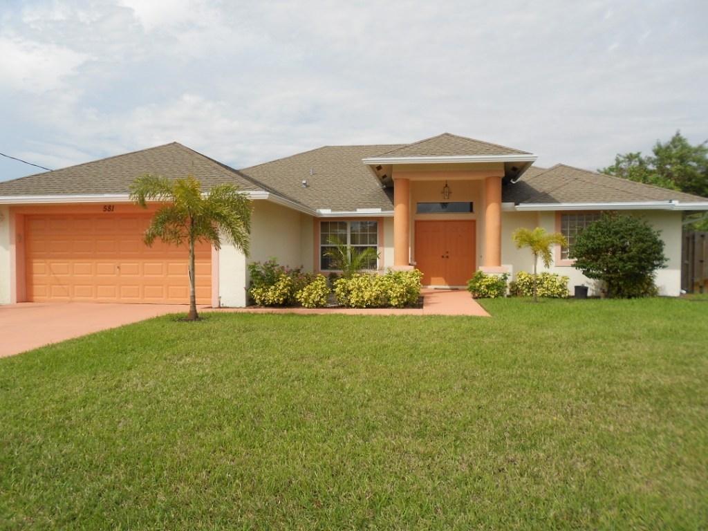 581 Southwest Halkell Avenue Port St. Lucie, FL 34953 - Photo 4 of 30 Front