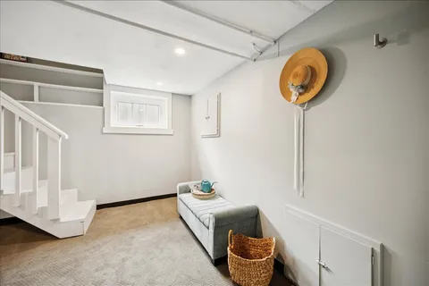a room with furniture and a window
