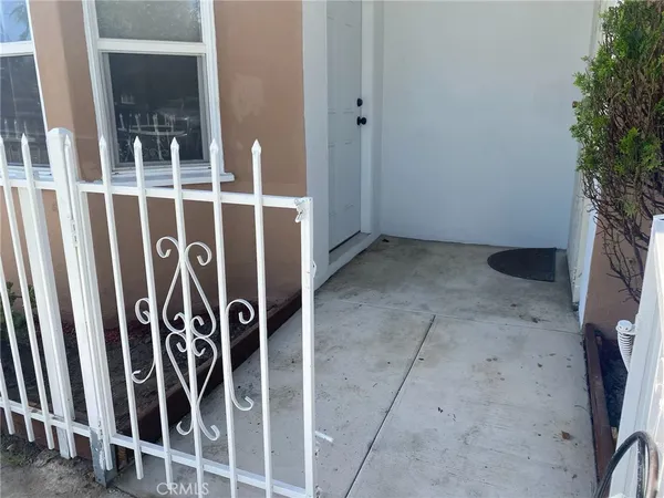 a view of a door with a glass door