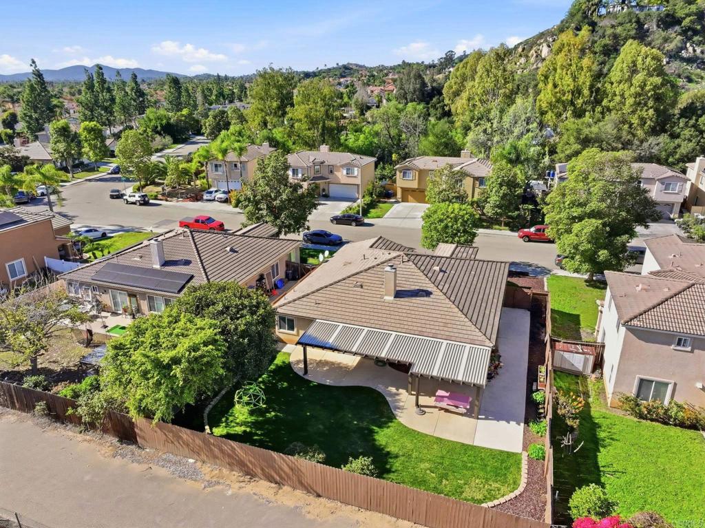 618 Jacks Creek Road Escondido, CA 92027 - Photo 40 of 48 an aerial view of a house with a garden