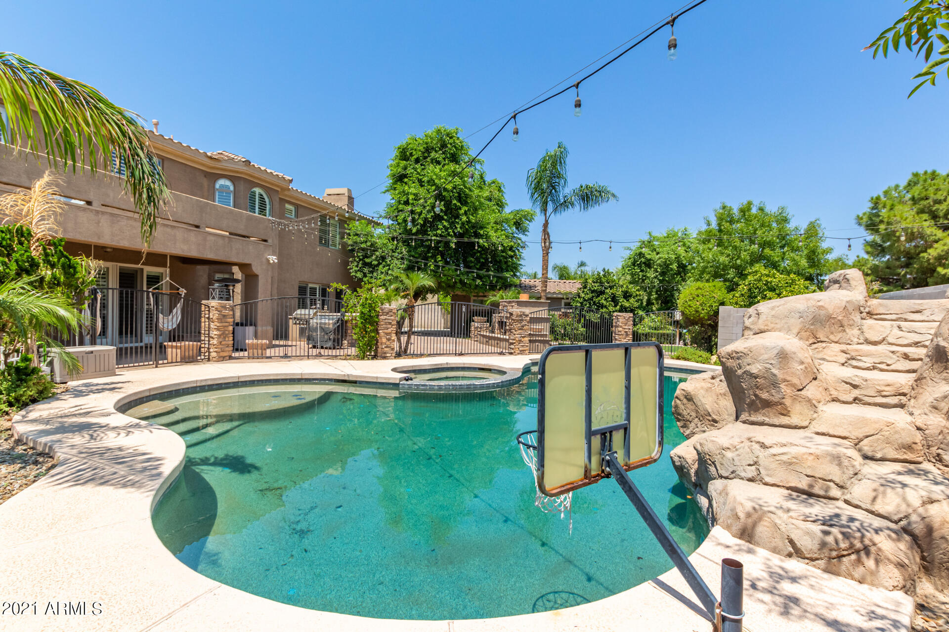 4657 South Ranger Court Gilbert, AZ 85297 - Photo 61 of 62 Pool with basketball hoop!