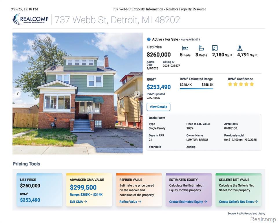 737 Webb Street Detroit, MI 48202 - Photo 3 of 40