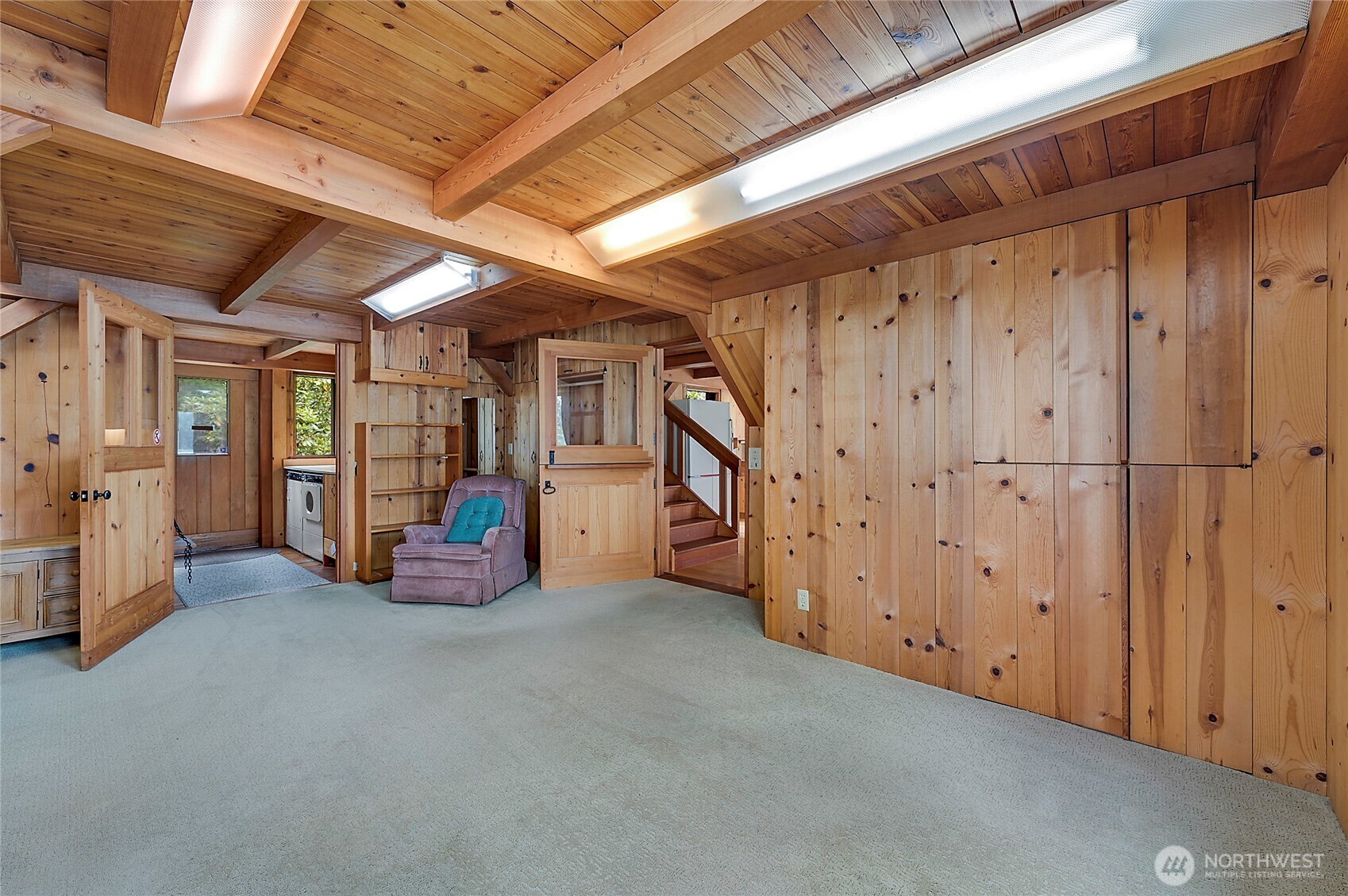 861 Griffith Point Road Nordland, WA 98358 - Photo 14 of 38 a view of a hallway with staircase